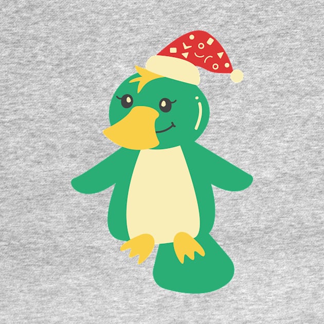 Cute Christmas Platypus by FunnyMoonCosmic